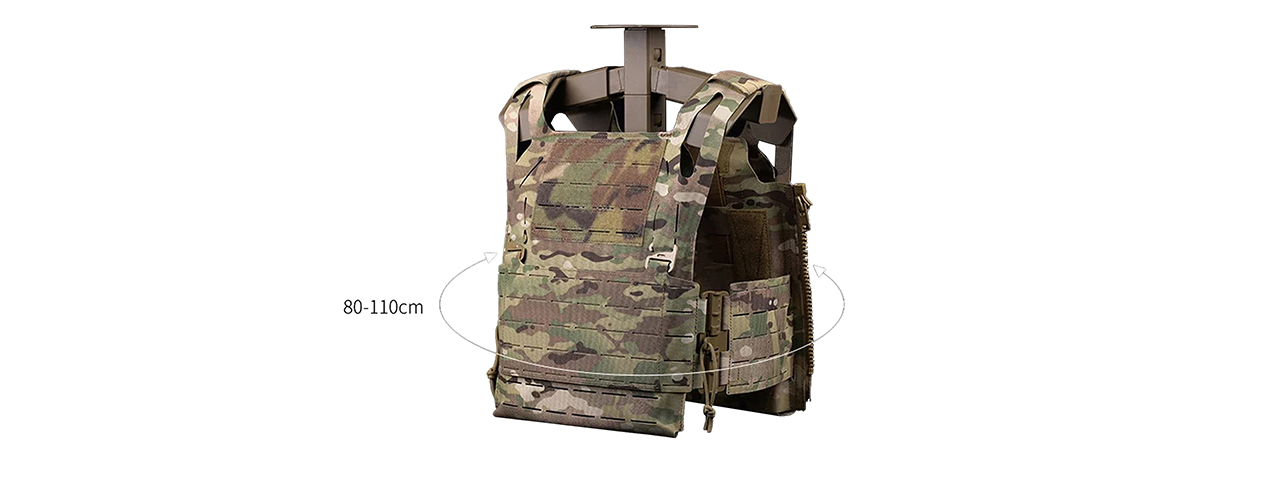 Military Tactical Vest Quick Release Plate Carrier - (Camo)