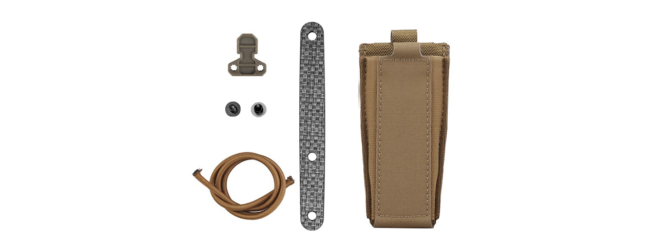 Lightweight Tactical Belt Multi-Angle Magazine Pouch - (Tan)