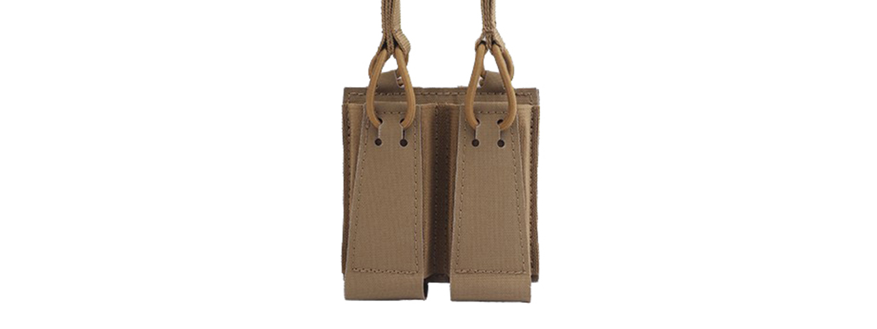 Tactical Assaulter Double Pistol Mag Pouch - (Tan)