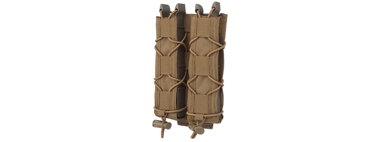 Tiger Type Long Double Mag Quick Pull Pouch - (Tan)