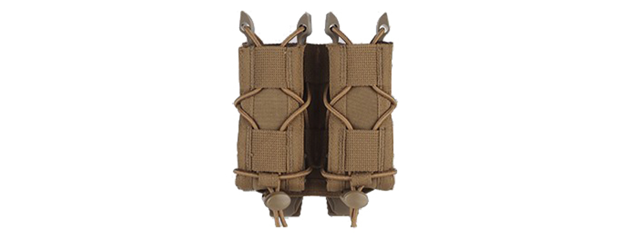 Tiger Type Short Mag Double Quick Pull Pouch - (Tan)