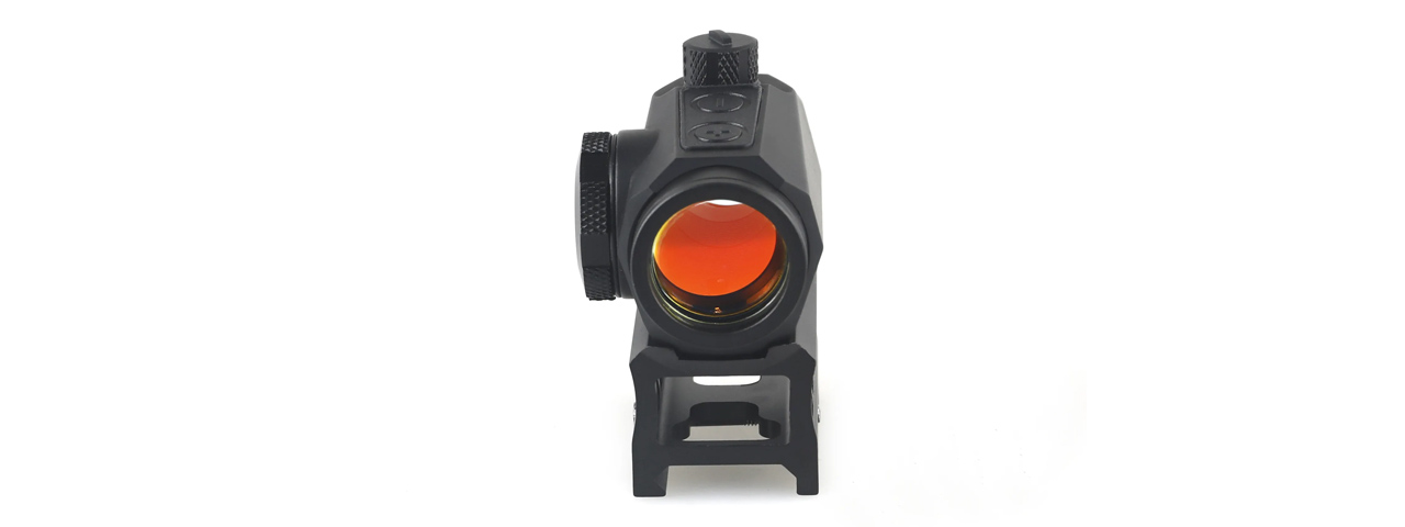 Lancer Tactical Enclosed Red Dot Sight R5B 1x Magnification Scope - (Yellow Glass/Black)