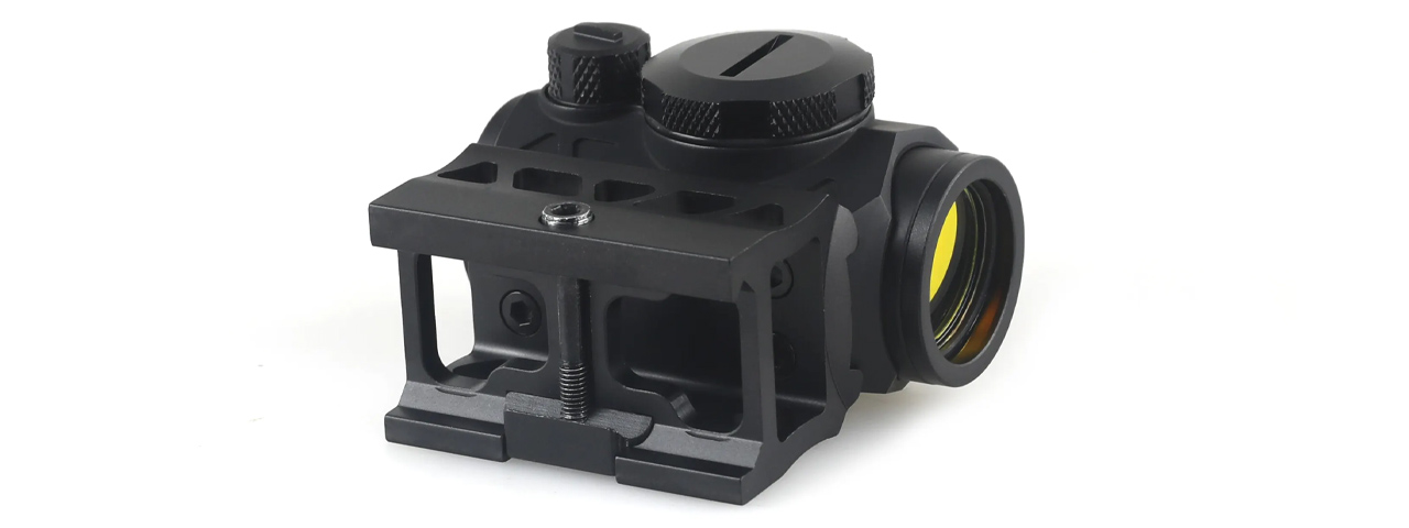 Lancer Tactical Enclosed Red Dot Sight R5B 1x Magnification Scope - (Yellow Glass/Black)