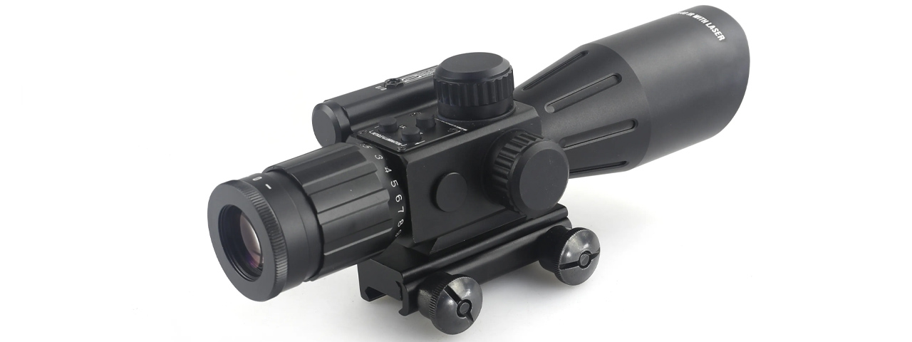 Lancer Tactical Outdoor Hunting Sport 2.5-10x40IR Scope - (Black)