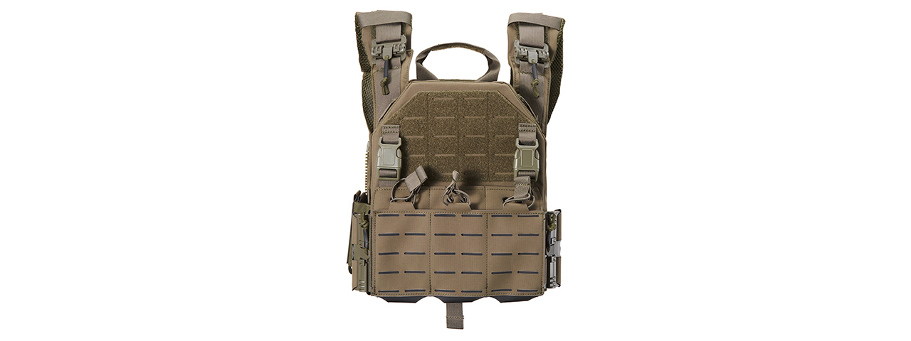 Lancer Tactical 2018 Front/Back Pro Plate Carrier - (Ranger Green)