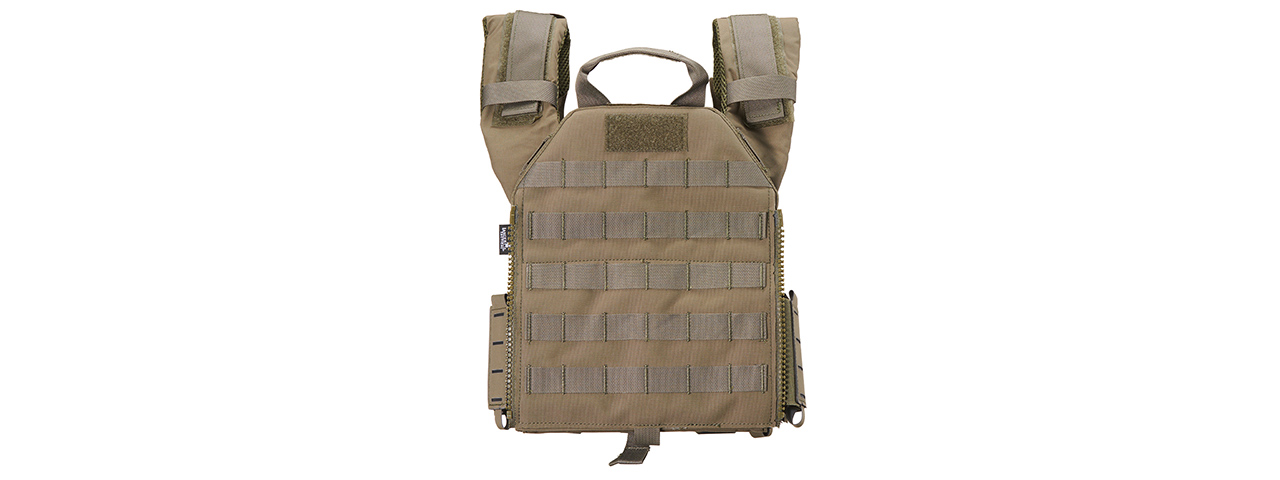 Lancer Tactical 2018 Front/Back Pro Plate Carrier - (Ranger Green)