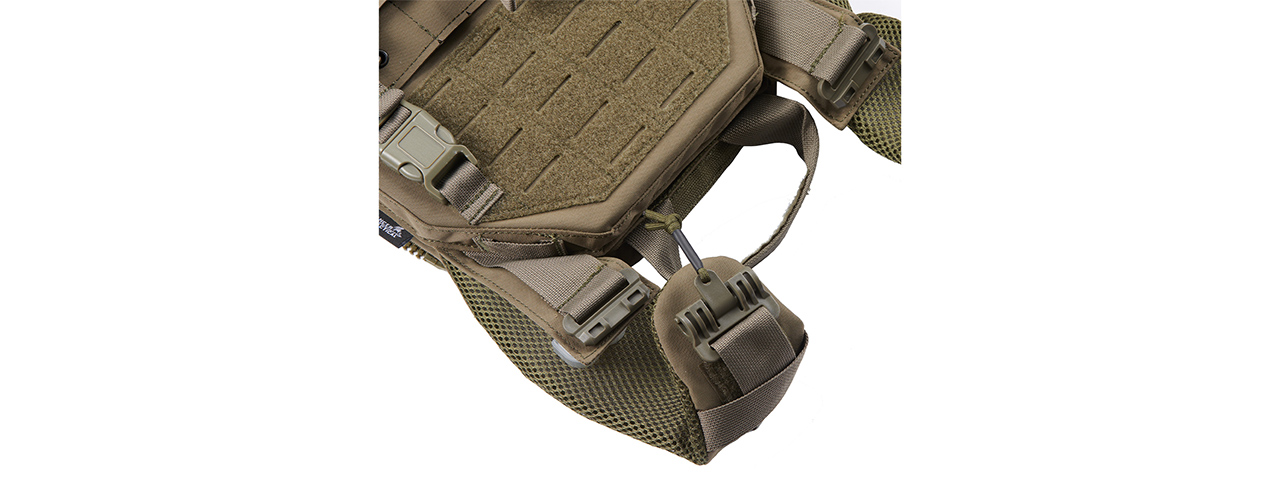 Lancer Tactical 2018 Front/Back Pro Plate Carrier - (Ranger Green)