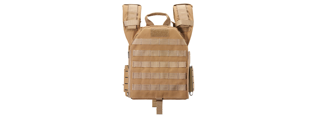 Lancer Tactical 2018 Front/Back Pro Plate Carrier - (Tan)