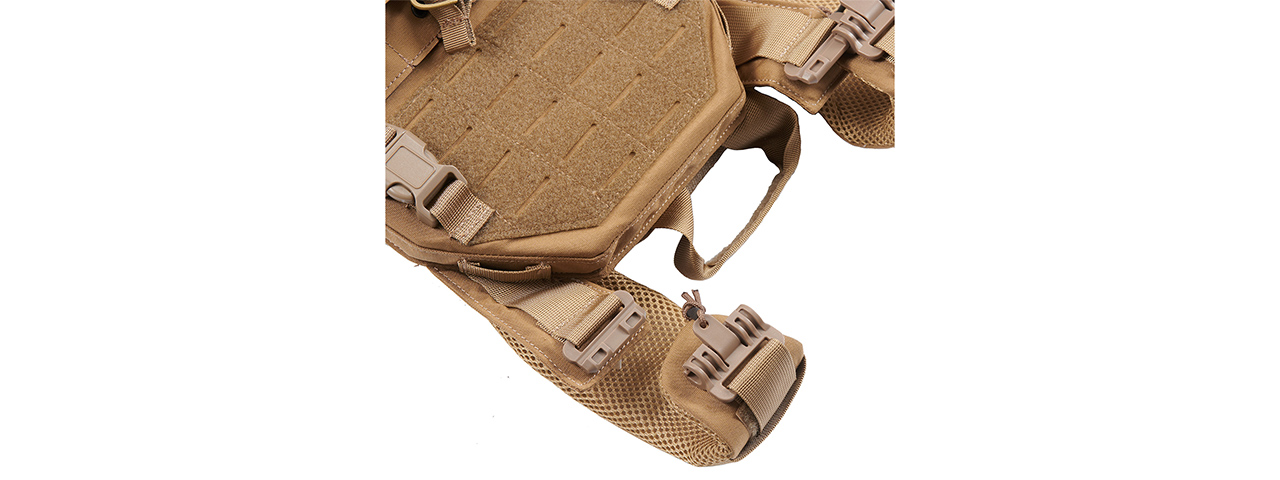 Lancer Tactical 2018 Front/Back Pro Plate Carrier - (Tan)