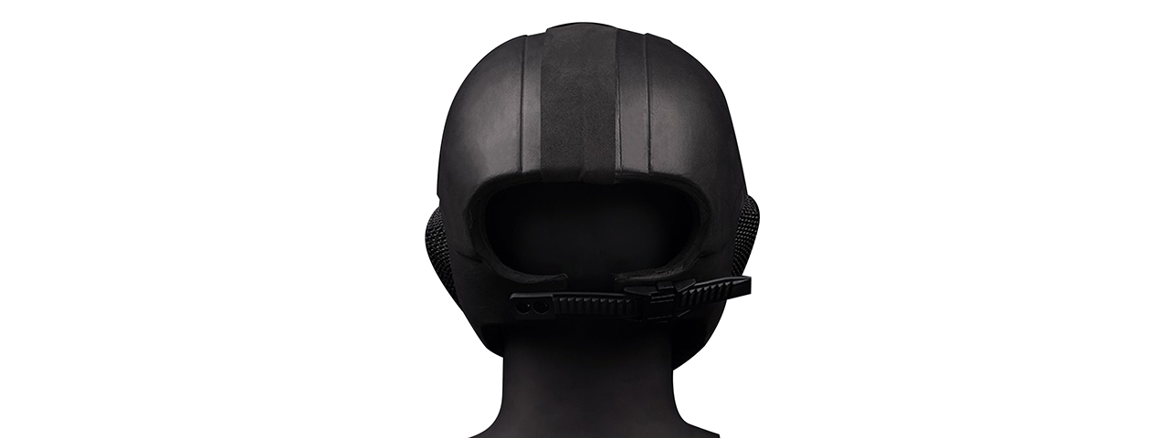 Tactical Lightweight Mesh Full Protection Face Mask & Helmet - (Black)