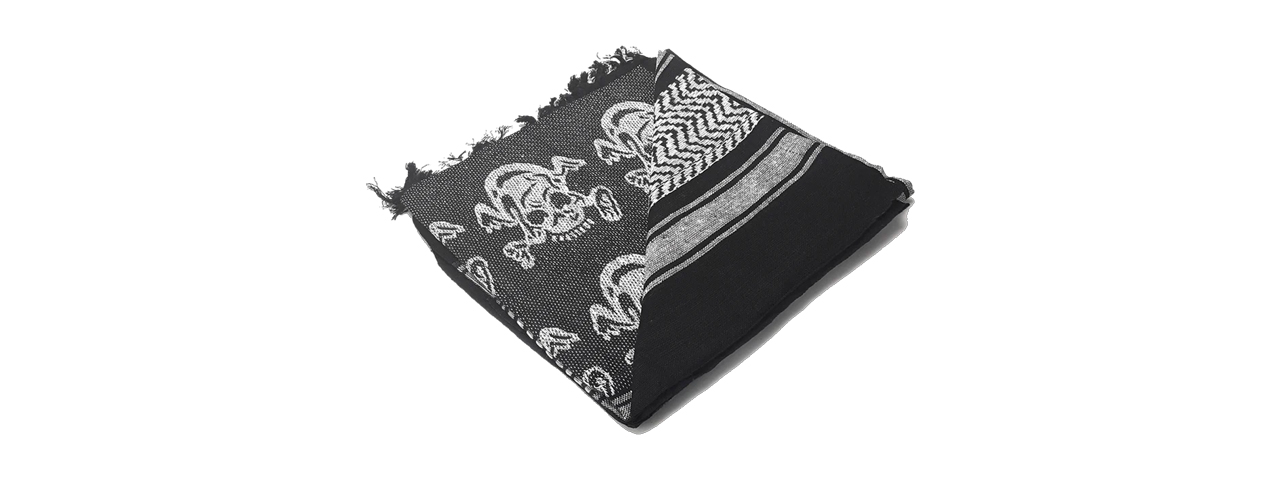 Condor Outdoor Multi-Purpose Shemagh Face Head Wrap - (Skulls)