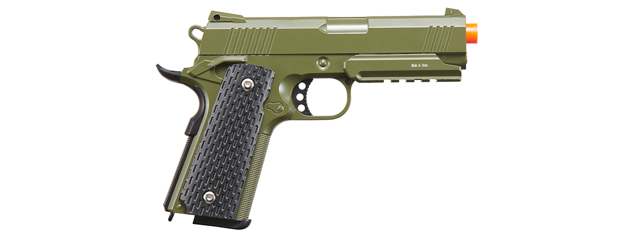 Galaxy G25 Metal 1911 Airsoft Spring Pistol - (OD Green)