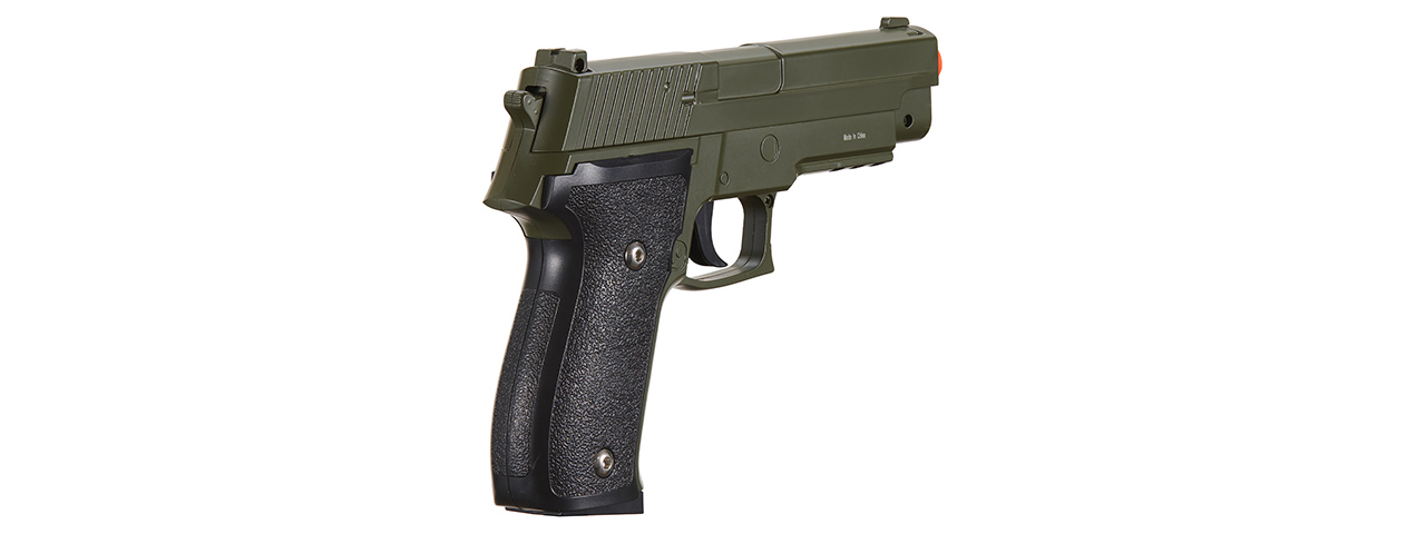 Galaxy G26 Airsoft Metal P226 Spring Pistol - (OD Green)