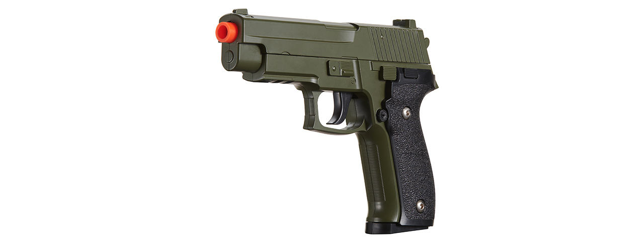 Galaxy G26 Airsoft Metal P226 Spring Pistol - (OD Green)