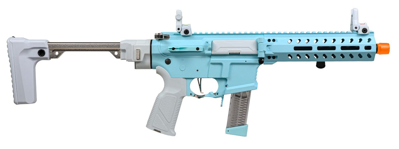 G&G FAR 9 Rapid Folding PCC Airsoft AEG Rifle - (Macaron Blue)