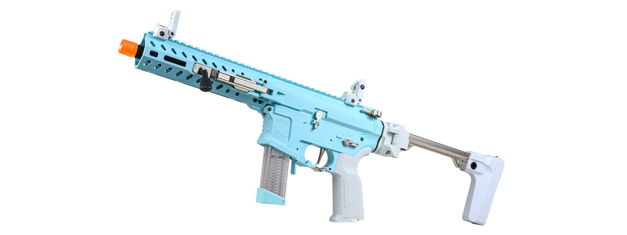 G&G FAR 9 Rapid Folding PCC Airsoft AEG Rifle - (Macaron Blue)