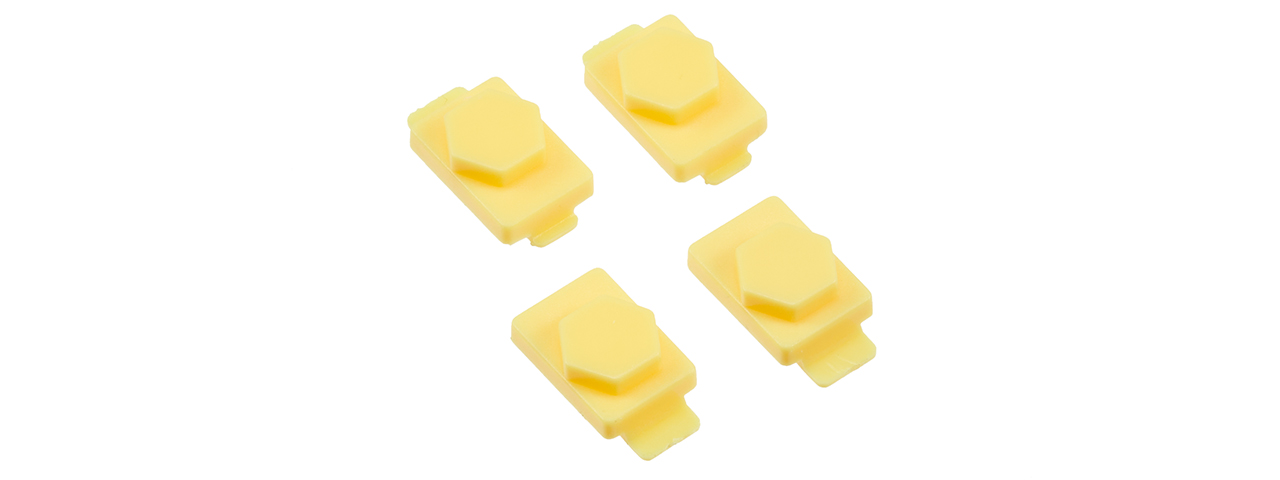 Hexmag Airsoft HexID Hexgon Latchplates Followers - HAZARD YELLOW