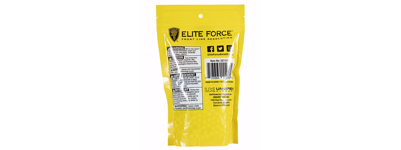 Elite Force Tracer BBs 1,000 Count .25G - (White)