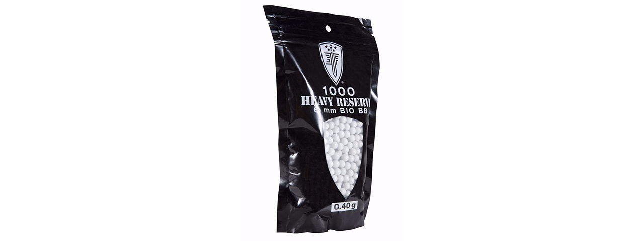 Elite Force Milsim Heavy Reserve Biodegradable .40 gram BBs 1000 Count - (White)