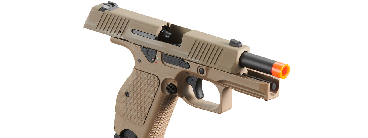 Kizuna Works KW-15K Gas Blowback Airsoft Pistol - (Metal/Cerakote FDE)