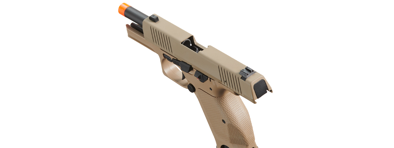 Kizuna Works KW-15K Gas Blowback Airsoft Pistol - (Metal/Cerakote FDE)