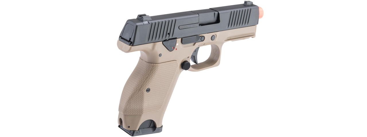 Kizuna Works KW-15K Gas Blowback Airsoft Pistol - (Tan/Black)