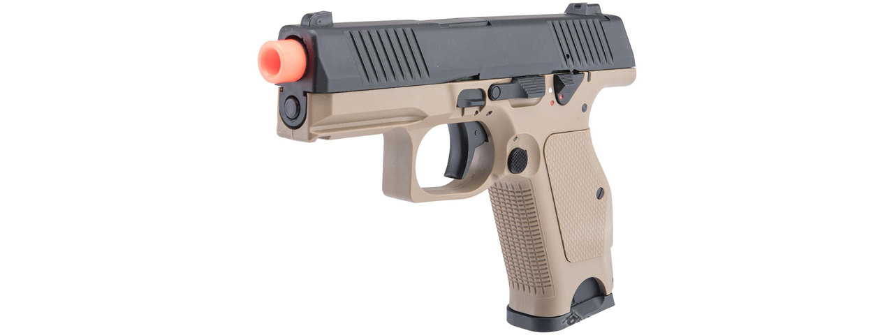 Kizuna Works KW-15K Gas Blowback Airsoft Pistol - (Tan/Black)