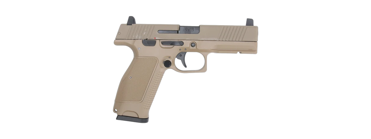 Kizuna Works MKW Full Sized Gas Blowback Airsoft Pistol - (Metal/Cerakote FDE)