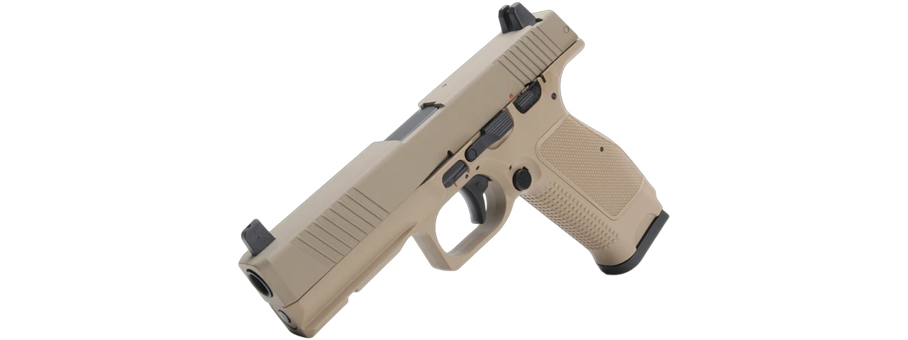 Kizuna Works MKW Full Sized Gas Blowback Airsoft Pistol - (Metal/Cerakote FDE)