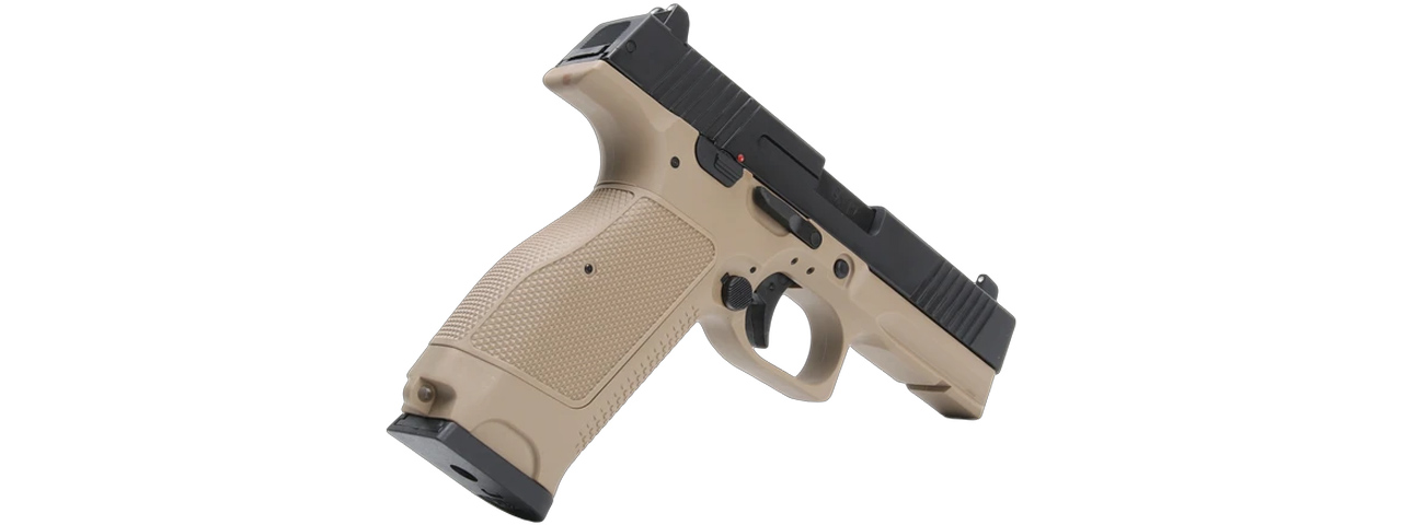 Kizuna Works MKW Full Sized Gas Blowback Airsoft Pistol - (Tan/Black)