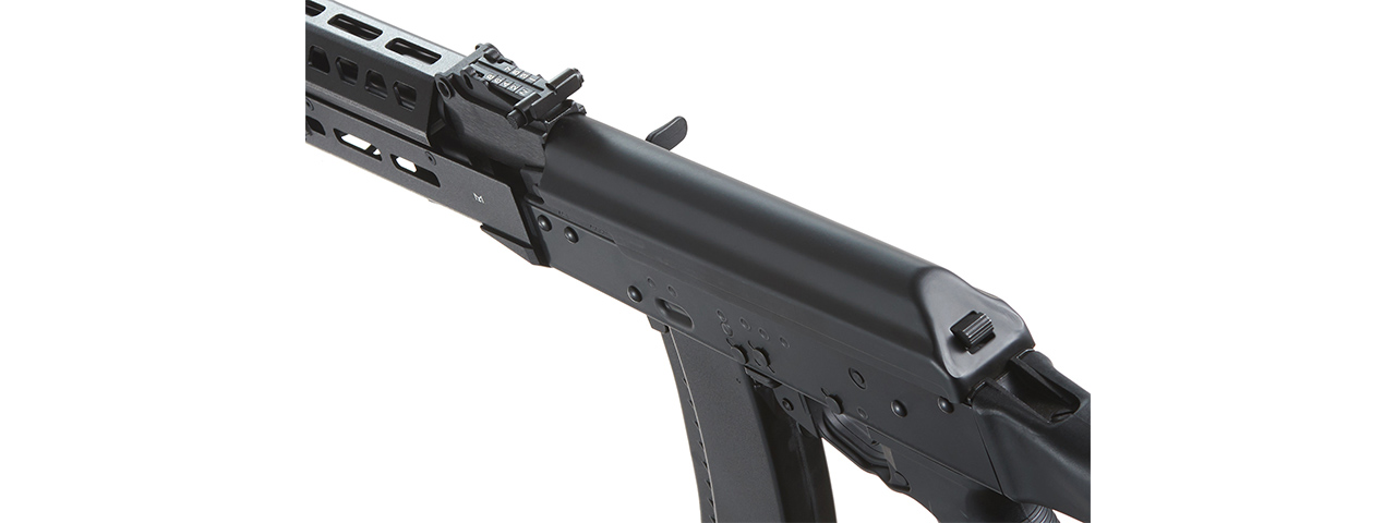 LCT Airsoft AK104 Steel AEG Airsoft Rifle w/ ASTER V2 SE Expert & Fixed Stock - (Black)