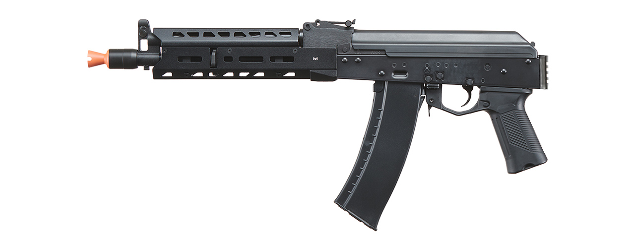 LCT Airsoft AK104 Steel AEG Airsoft Rifle w/ ASTER V2 SE Expert & Picatinny Stock Adapter - (Black)