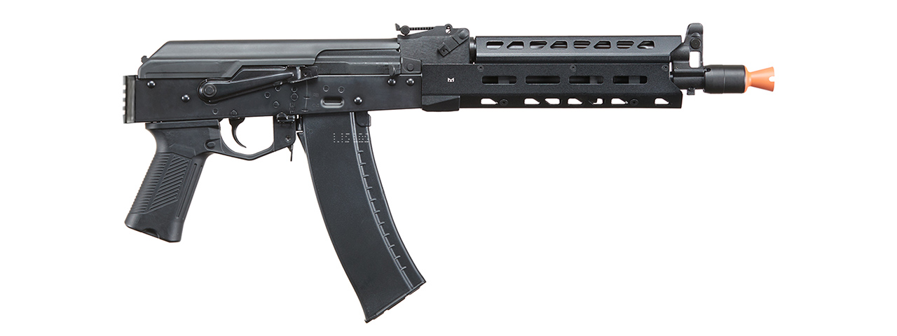 LCT Airsoft AK104 Steel AEG Airsoft Rifle w/ ASTER V2 SE Expert & Picatinny Stock Adapter - (Black)