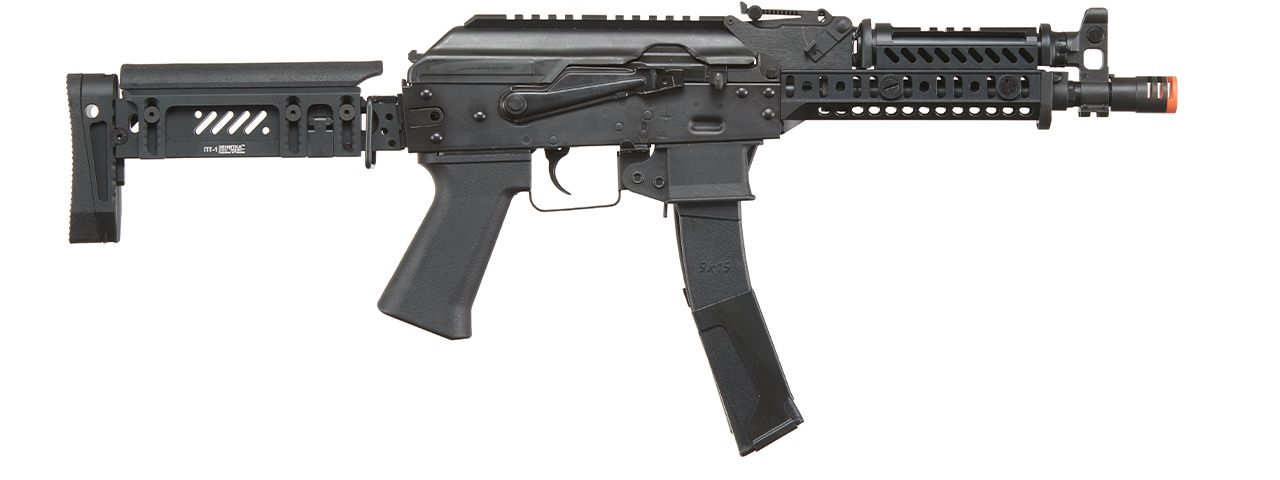 LCT ZK Series AK Airsoft AEG Rifle w/ Side-Folding Z Series Stock and Handguard - (Black)