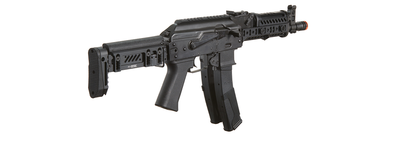 LCT ZK Series AK Airsoft AEG Rifle w/ Side-Folding Z Series Stock and Handguard - (Black)