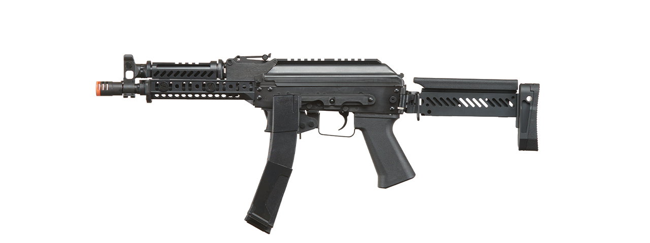 LCT ZK Series AK Airsoft AEG Rifle w/ Side-Folding Z Series Stock and Handguard - (Black)