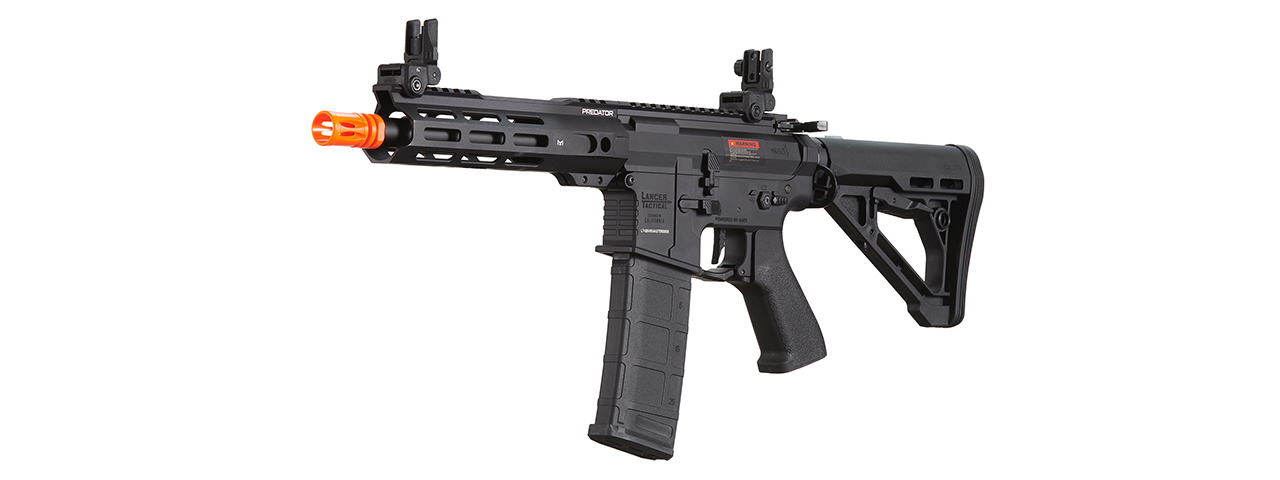 Lancer Tactical Gen 4 Predator 8" CQB AEG w/ Aster II Bluetooth ETU (Black)