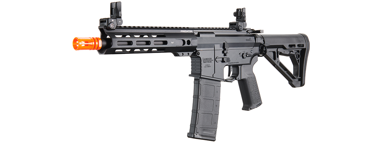 Lancer Tactical Gen 4 Predator 8" CQB AEG w/ Aster II Bluetooth ETU (Black)