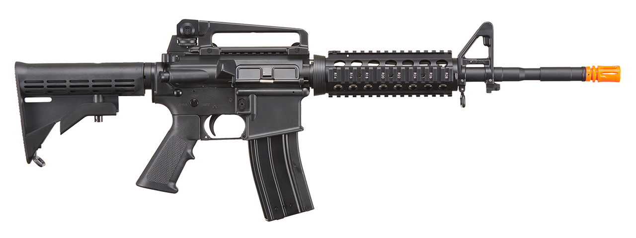 Lancer Tactical Airsoft M4A1 RIS Full Metal Gas Rifle Blowback - (Black)