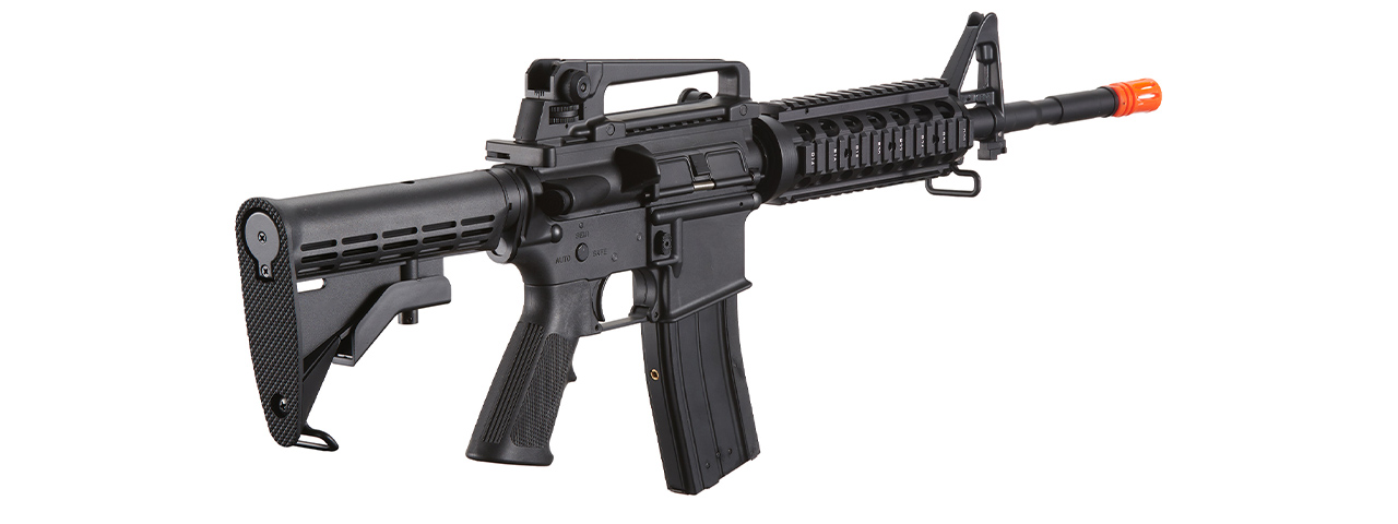 Lancer Tactical Airsoft M4A1 RIS Full Metal Gas Rifle Blowback - (Black)