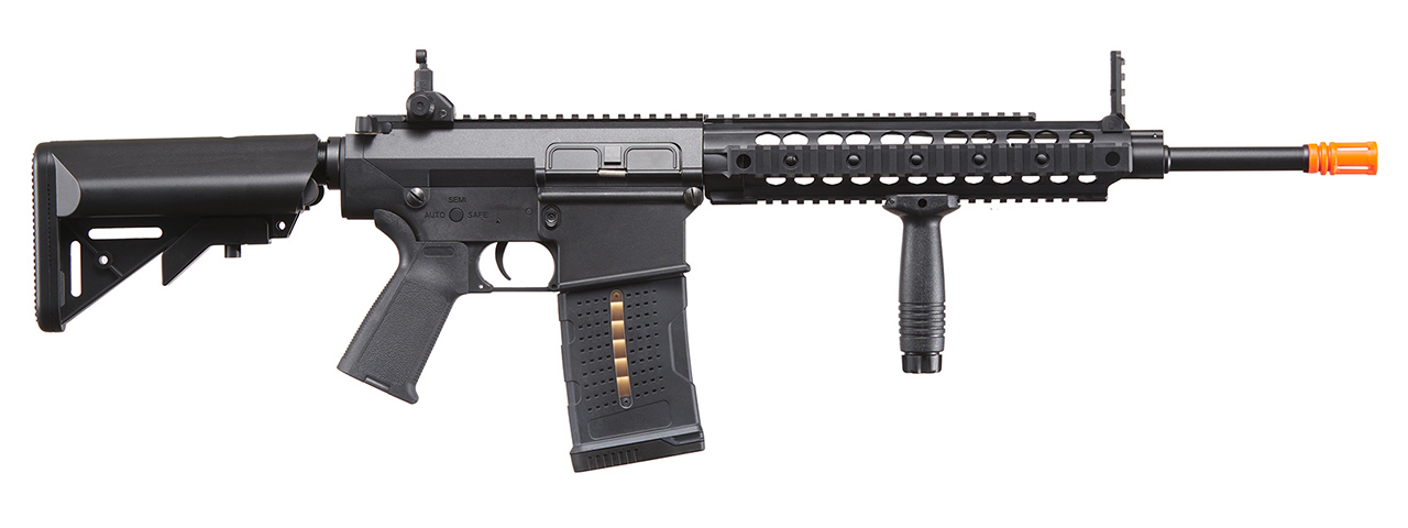 Lancer Tactical Battleaxe AEG Airsoft Rifle w/ SOPMOD Stock & Quad Picatinny Handguard - (Black)