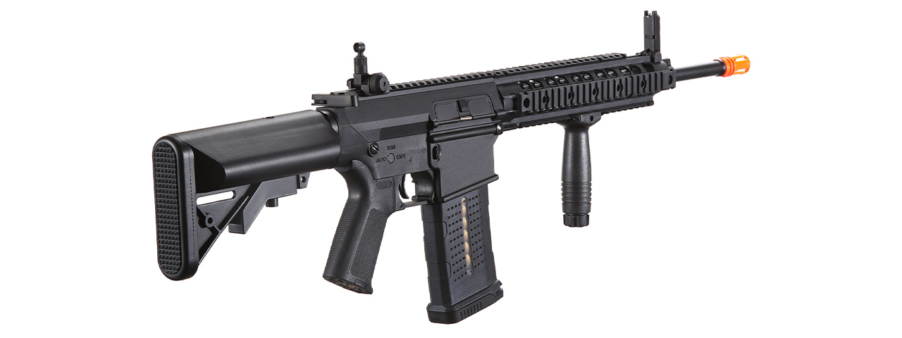 Lancer Tactical Battleaxe AEG Airsoft Rifle w/ SOPMOD Stock & Quad Picatinny Handguard - (Black)