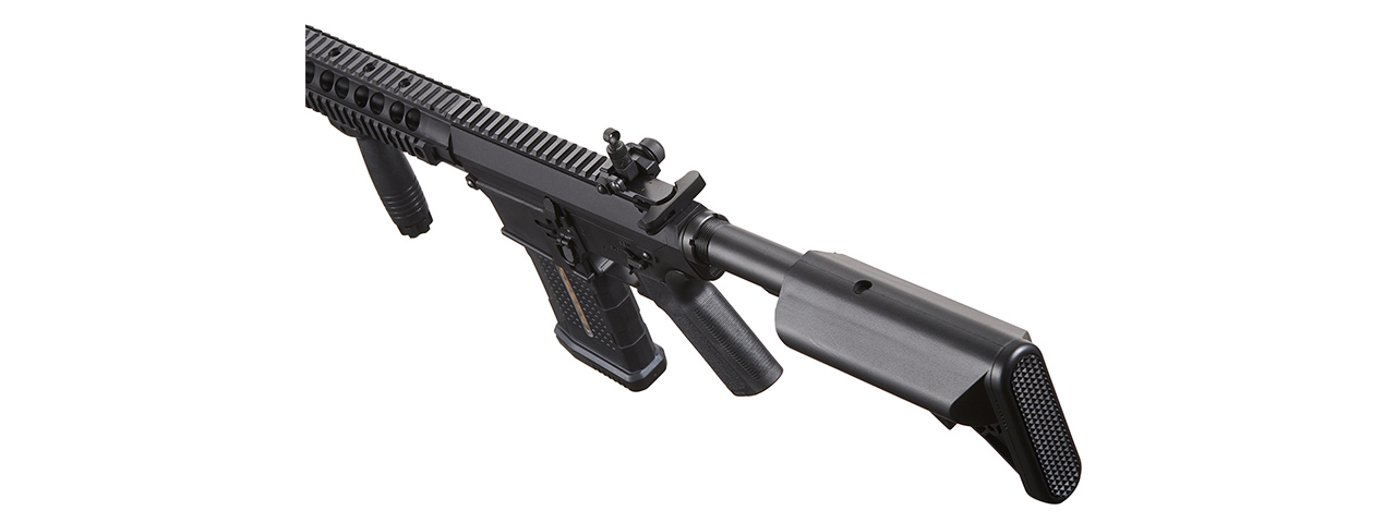 Lancer Tactical Battleaxe AEG Airsoft Rifle w/ SOPMOD Stock & Quad Picatinny Handguard - (Black)