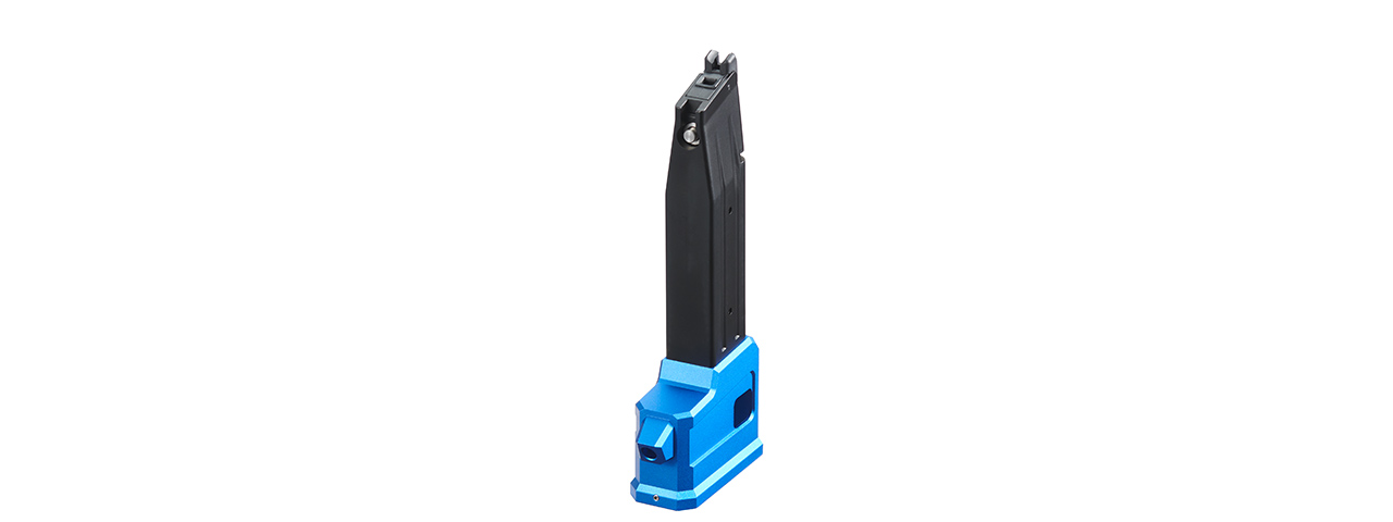 Lancer Tactical HPA AEG M4 Magazine Adaptor For TM HICAPA Airsoft Pistols - (Blue)