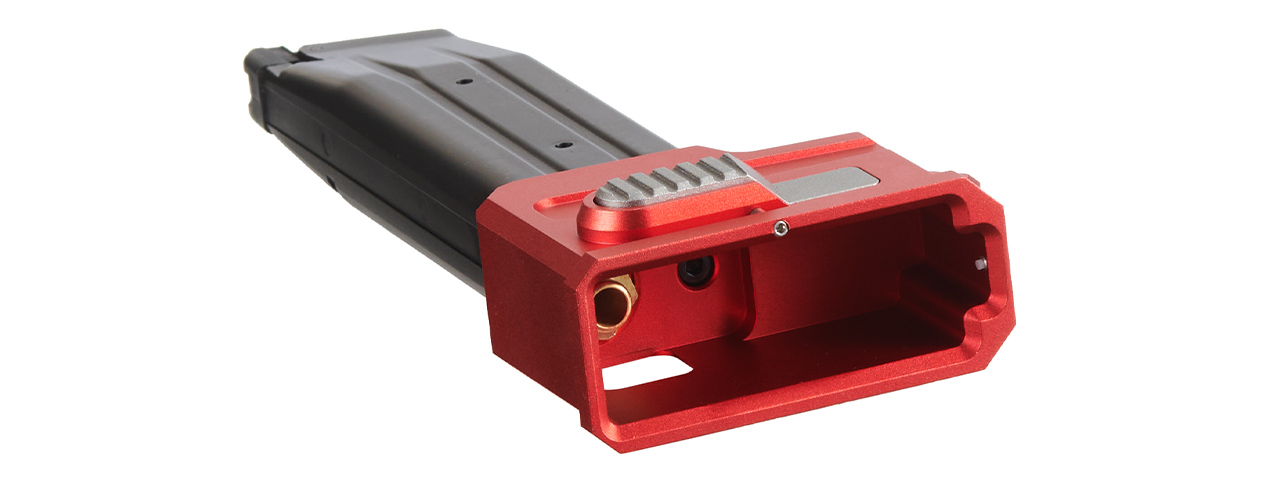 Lancer Tactical HPA AEG M4 Magazine Adaptor For TM HICAPA Airsoft Pistols - (Red)