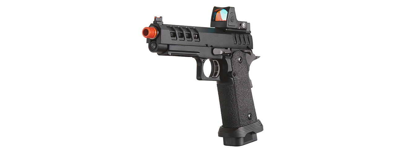 Lancer Tactical Heracles Hi-Capa Gas Blowback Airsoft Pistol - (Black w/ Reflex Dot)