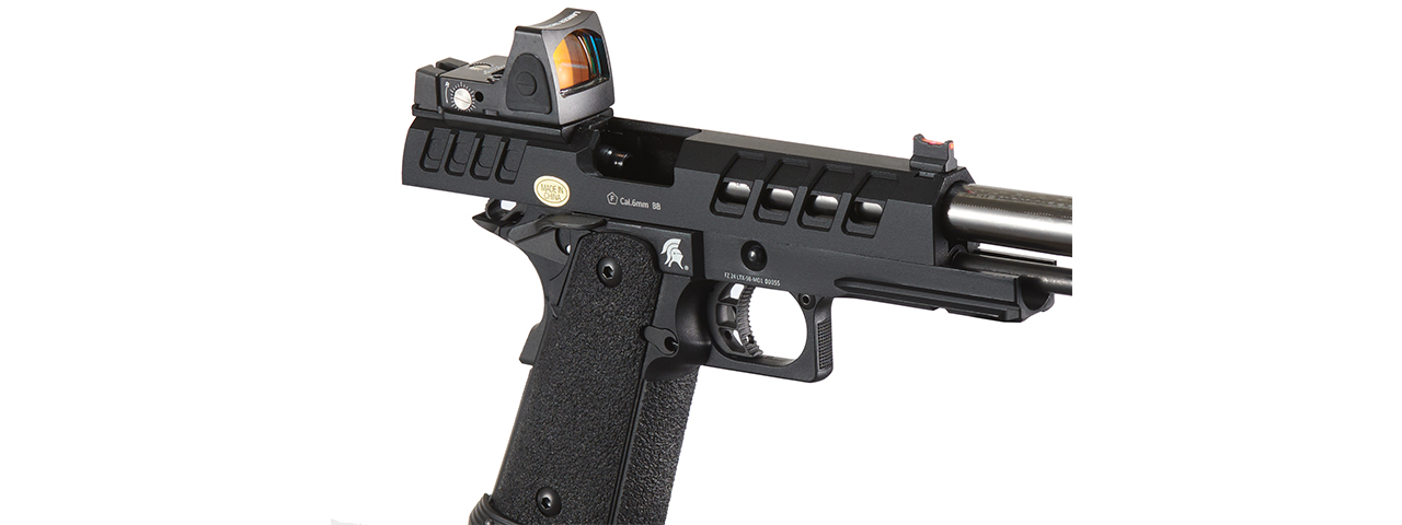 Lancer Tactical Heracles Hi-Capa Gas Blowback Airsoft Pistol - (Black w/ Reflex Dot)