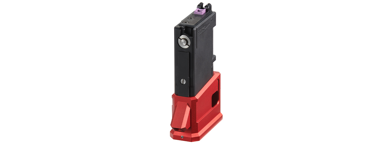 Lancer Tactical HPA 70 Degree M4 Magazine Adaptor For AEG Airsoft Rifles - (Red)