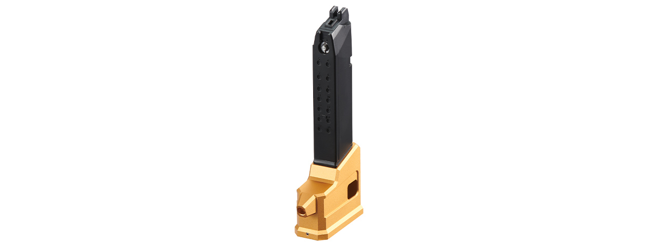 Lancer Tactical HPA AEG M4 Magazine Adaptor For AAP01 Airsoft Pistols - (Gold)