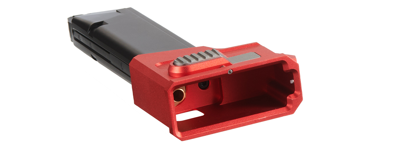 Lancer Tactical HPA AEG M4 Magazine Adaptor For AAP01 Airsoft Pistols - (Red)